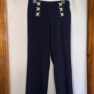 Valerie Stevens Women's Navy Dress Pants Size 8 32 Waist And 29 Inseam